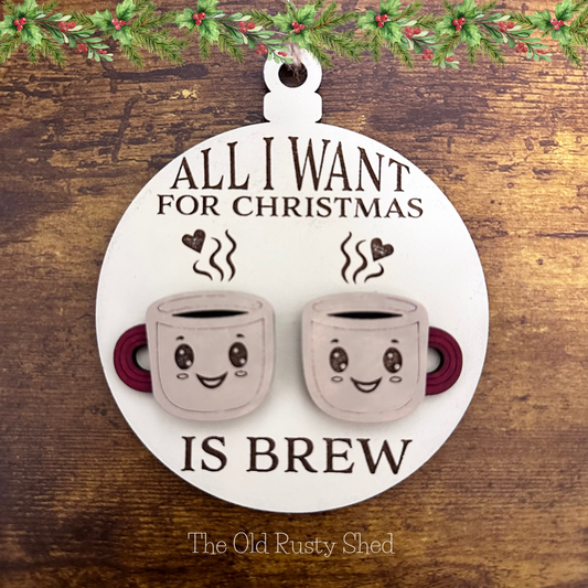 C233 Coffee Love Christmas Ornament