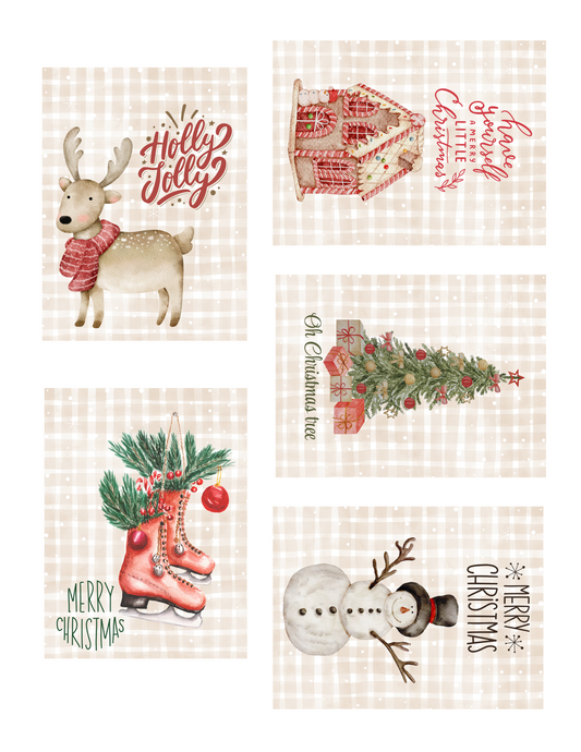 Christmas Journaling Cards